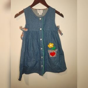 Samara denim floral youth‎ dress